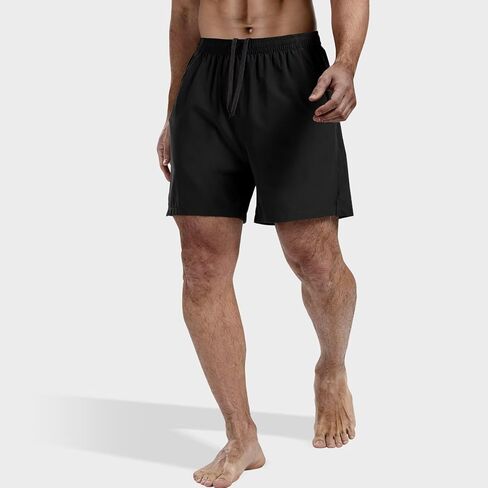 3 Pack Men's Athletic Running Shorts 5 Inch Gym Workout Shorts Quick Dry Active Sports Shorts with Zip Pockets(Black,Dark Gray,Navy,XL) in Saudi Arabia