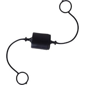 1 inch ISO A Tractor Hydraulic Coupler Dust Caps Hose Caps and Plugs Air Couplers Male and Female Plug Cover, Quick Disconnects Port Plug Fittings Retention Ring Keeps Cap Attached to Hose (BLACK)