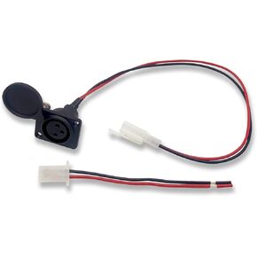 XLR Charging Port Socket for Razor MX500, MX650, Razor Crazy Cart SX500 McGrath Dirt Rocket, GT GT750, IZIP I1000, Mongoose M750, X-Treme X-600, Schwinn ST1000 3 Pin XLR Connector & Cable