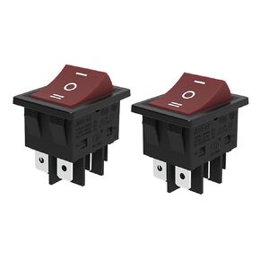JD IP65 Waterproof Inline Cord Switch 30A 4Pin 2 Position On Off Outdoor Toggle Switch Rocker Button Switch with UL Certificate,Two-Side Entry & Exit Line…