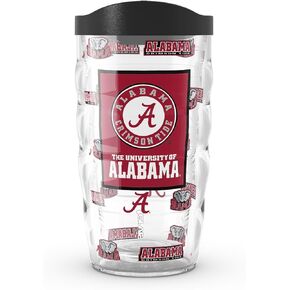 Tervis Alabama Crimson Tide - Overtime Made in USA Double Walled Insulated Tumbler Travel Cup Keeps Drinks Cold & Hot, 10oz, Classic