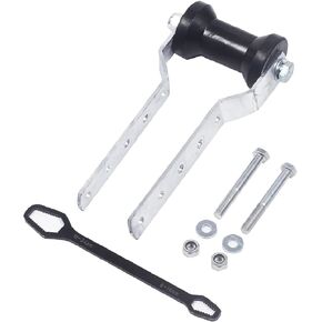 Boat Trailer Keel Rollers with Brackets,5" Keel Roller Assembly Kit, with Wrench Tool,Galvanized Steel Boat Keel Rollers for Easy Launch