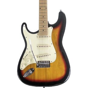 Sawtooth ES Series Left-Handed Electric Guitar Sunburst with Vanilla Cream Pickguard