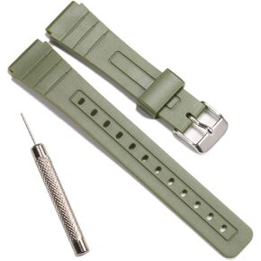 F-91W Replacement Resin Strap Compatible with Casio F-91W Mens Womens Strap Watch Accessories in Kuwait