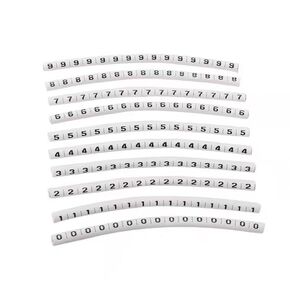 White Terminal Marker Strip,Low Voltage 10 Pcs Terminal Blocks Labels Tags Markers Bar for UK2.5B/UK5N /UDK4/ UKK5 DIN Rail (1-100),Screw,Terminal Blocks,Terminal Marker Strip Ground Circuit