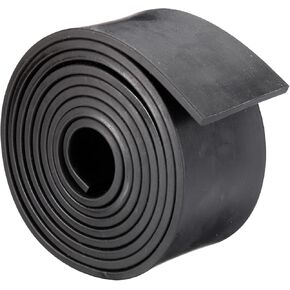 uxcell Neoprene Rubber Sheet Rolls 3/16" T x 2.36" W x 118.11" L, Solid Rubber Strips for DIY Gasket, Sealing Padding, Reduce Vibration Mat