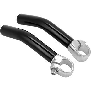 1 Pair Aluminum Alloy Mountain Road Handlebar End Bla Strong and Anti Slip Shock Absorption. Ck Handlebar Extension Handle Extenders for, CFTGIWptum623zer-01