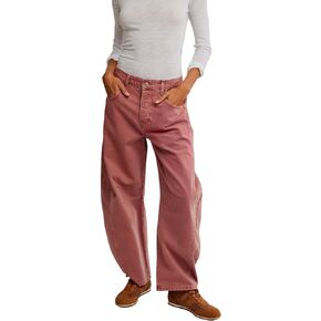 Free People Women's Good Luck Mid Rise Barrel