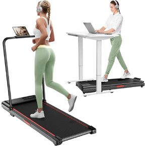 Walking Pad with Handle, 3.0HP Walking pad Treadmill, 3 in 1 Portable Under Desk Treadmill for Home, Treadmil with Handle Bar,Small Treadmill,Folding Walking Treadmill with Remote Control, LED Display