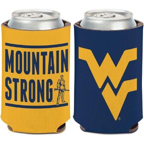 WinCraft West Virginia Mountaineers Can Cooler Slogan Design