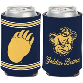 WinCraft NCAA University California Berkeley Cal Bears Retro 1 Pack 12 oz. 2-Sided Can Cooler