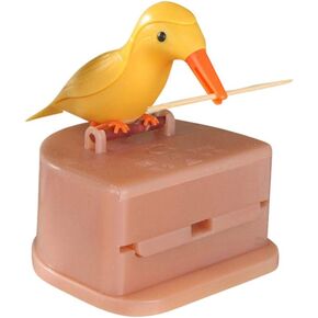Automatic Telescopic Toothpick Dispenser Little Bird Toothpick Box Toothpicks Case Storage Organizer Decoration (A#)