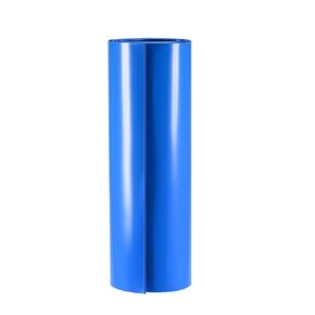 uxcell Battery Wrap, 230mm Flat Width 140mm Dia 1m PVC Heat Shrink Tube Wraps for Big Battery Pack Blue