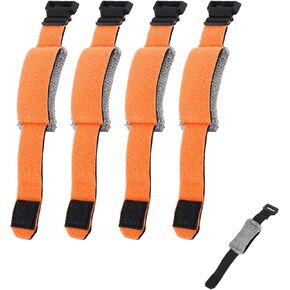 4PCS Guitar String Cover, Guitar String Mute Damper, Guitar Noise Damper Tape, Fretboard Muting Wrap, Bass Guitar Dampener, Guitar String Mute Dampener, Bass Mute, String Mute Guitar (Orange)