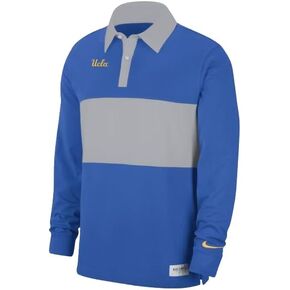 Nike Men's UCLA Bruins Striped Long Sleeve Polo