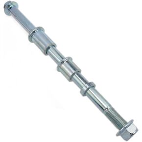 12mm Axle 210mm Front and Rear Axle with Bushing 5mm 20mm 30mm Dirt Bike Axle Barrel Axle Rear Wheel Fork Axle Scooter Parts Bicycle Parts 1PCS