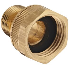 Dixon Valve & Coupling BMA974 Brass Fitting, Adapter, 3/4" GHT Female x 1/2" NPTF Male