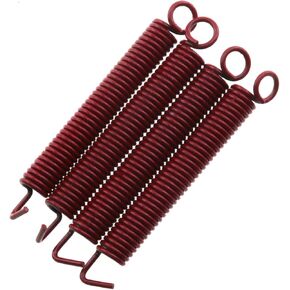E-outstanding 4pcs Electric Guitar Vibrato Bridge Parts Springs Red Single Swing Vibrato Bridge Guitar Parts Noiseless Vibrato Springs Electric Guitar Bridge Instrument Accessories Replacement Parts