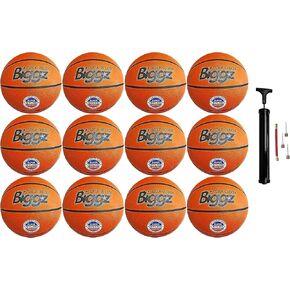 Biggz Orange Basketball Size 6 with Hand Pump