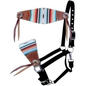 Showman Serape Southwest Print Bronc Halter, Average Full Size Horse