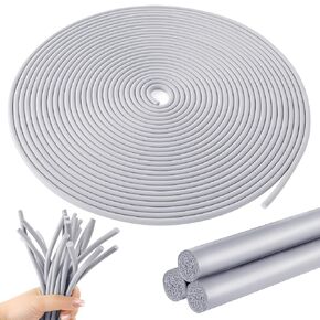 50 Ft 1/8 inch Backer Rod,Backer Rod Caulk Saver for Gaps and Joint Concrete Filling, Grey Weather Strip Seal Concrete Expansion Joint Filler (1/8 inch *50 feet)