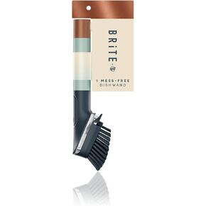 Brite by Scotch-Brite Limited Edition Mess-Free Dishwand, Sleek and Stylish Dish Brush with Soap Dispenser Handle