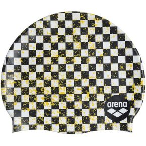 ARENA Unisex_Adult Print Jr Swim Caps, Orange, Tu