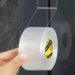 Window Seal Strip Tape for Winter Clear, 1-3/8in x 32.8FT, Weather Stripping Sealing Insulation Tape for Windows and Door, Window Frame Sealer Draft Blocker Doors Seals Strips, 0.5mm Thick
