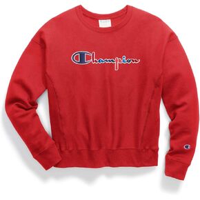 Champion Women's RW Crew, Scarlet-Y07966, Medium