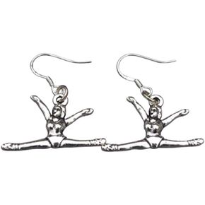 Gymnastics Earrings - Gymnastics Charm Split Dangle Earrings, Gift For Gymnast