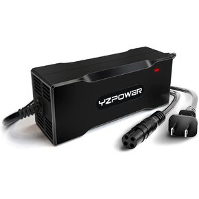 YZPOWER 63V 2A 4 Prong Battery Charger Compatible with Ninebot S S-MAX Mini lite,Power Charger Replacement ninebot Go Kart Kit,Gokart Pro 55.5 Lithium Battery