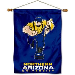 College Flags & Banners Co. Northern Arizona Lumberjacks Banner with Hanging Pole