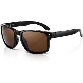 SUNGAIT Polarized Sports Sunglasses for Men Women: Retro Square Shades UV400 for Driving Fishing Cycling Running Golf