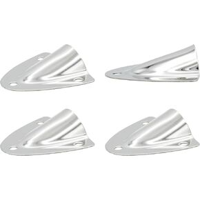 Vinland Marine 304 Stainless Steel Clam Shell Vent Cover, Cable Outlet Cover, Marine Cable Grommet, Marine Wire Pass Wall Plate, Boat Cover Vent Cap, Clamshell Vent, Wall Cable Pass Crawl Vent Covers