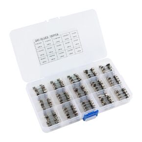 15 Values 150pcs Quick Blow Glass Fuse Fuses Assorted Kit 5x20mm 250V 0.1A-20A 0.1A, 0.25A, 0.2A, 0.5A, 1A, 1.5A, 2A, 3A, 4A, 5A, 8A, 10A, 12A, 15A, 20A Fast Blow Fuse
