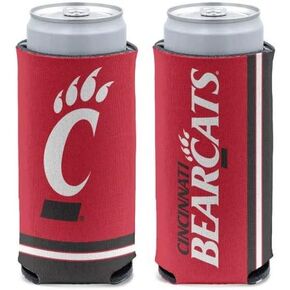 NCAA Cincinnati Bearcats Slim Can Cooler, Team Colors, One Size