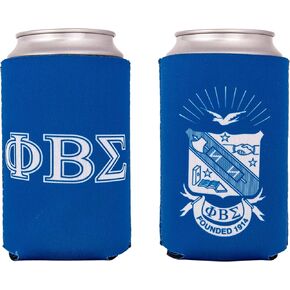 Phi Beta Sigma Can Insulator Beverage Cooler PBC GOMAB Divine 9 Foam Beverage Holder (2)