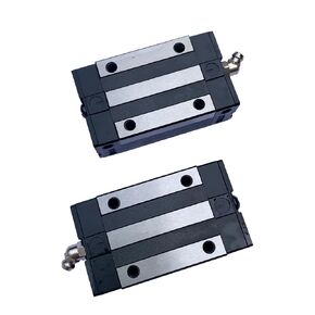 HGH20 Linear Slider Bearing Blocks 2Pcs,20mm HG20 Linear Motion Ball Bearing Carriage Slider Sliding CA Block for Square Linear Slide Guide Guideway Rail HGH20 HGR20 as CNC Kit Part Replacement