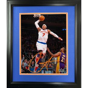 Framed Carmelo Anthony Facsimile Laser Engraved Signature Auto 11"x14" Basketball Photo HOFSM Holo