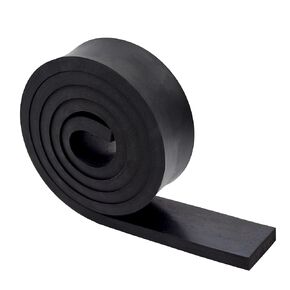 1/2 Inch Thick Neoprene Rubber Strips and Solid Rubber Rolls Rubber Sheet for DIY Gasket, Warehouse, Pads, Seals, Weather Stripping, Flooring (2 Inch Wide, 5 Feet Long)