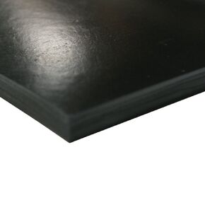 Small Parts 30-007-250-024-036 Neoprene Sheet, 70A Durometer, Smooth Finish, No Backing, Black, 0.25" Thickness, 36" Width, 24" Length
