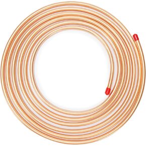 Copper Tubing 1/2" OD x 5 Ft, 99.9% C12200 ASTM B280 Copper Pipe, T2 Pure Copper Tube, Refrigeration ACR Tubing Seamless Soft Coil Round for HVAC System, Refrigerators, Industry, DIY
