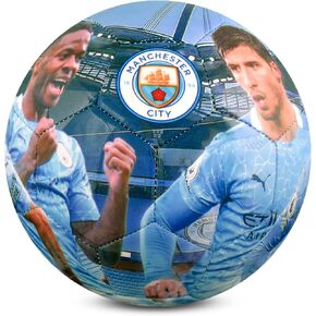 Manchester City FC Man City Size 5 Player Photo Football, Multi-Coloured