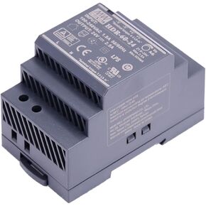 HDR-60-24 DIN Rail Power Supply, 24V 2.5A 60W, Ultra Slim 3SU, <0.3W No-Load, 90% Efficiency, -22°F~+158°F, Class II, UL Certified, for Building Automation