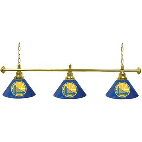Trademark Global Golden State Warriors NBA 3 Shade Billiard Lamp