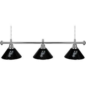 Trademark Global San Antonio Spurs NBA 3 Shade Billiard Lamp