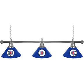 Trademark Global Los Angeles Clippers NBA 3 Shade Billiard Lamp