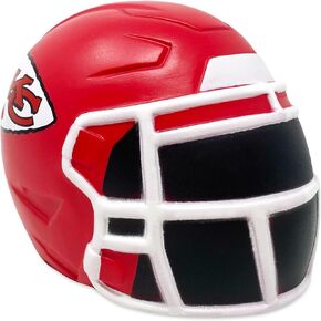 Party Animal NFL Jumbo Squeezymates Helmet Kansas City Chiefs Squeezy Helmet Figurine, Team Colors, 4" Tall