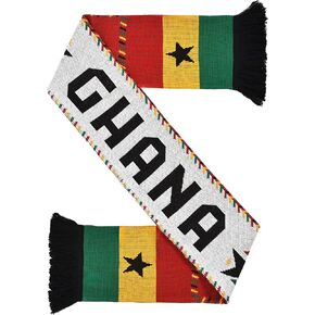 Euroscarves Ghana Soccer Knit Scarf