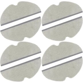 8 Pack Vacuum Mop Replacement Pads for Xiaomi Roborock S5,S5 Max,S6,S6 MaxV, E4,S6 Pure,Q7,Q7 Max,Q5,Q5 Pro,Q5 Pro+,Q8 Max,E5,E35,E2,E25,Q8 Max+ Robot Vacuum,8 Pack Microfiber Mop Pads